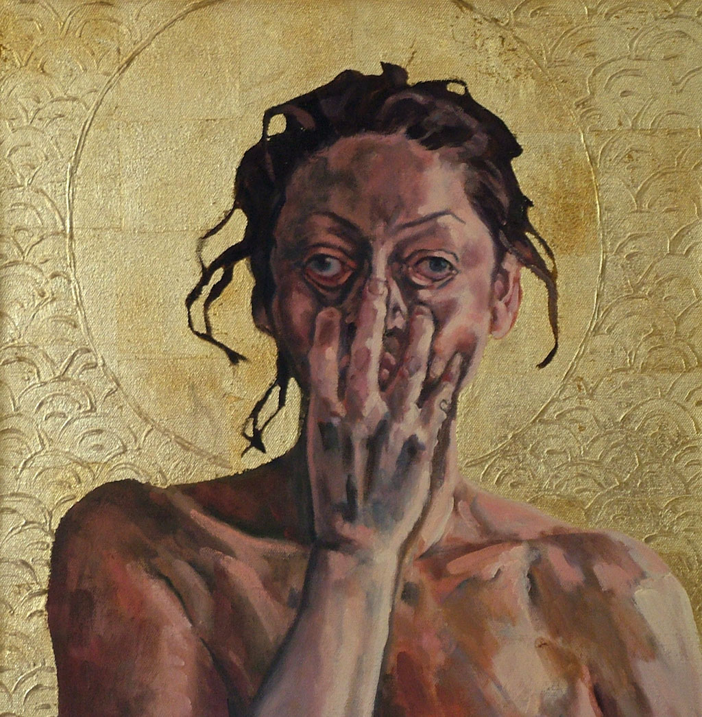 Das Martyrium der heiligen Lucia, 50x50, 2007