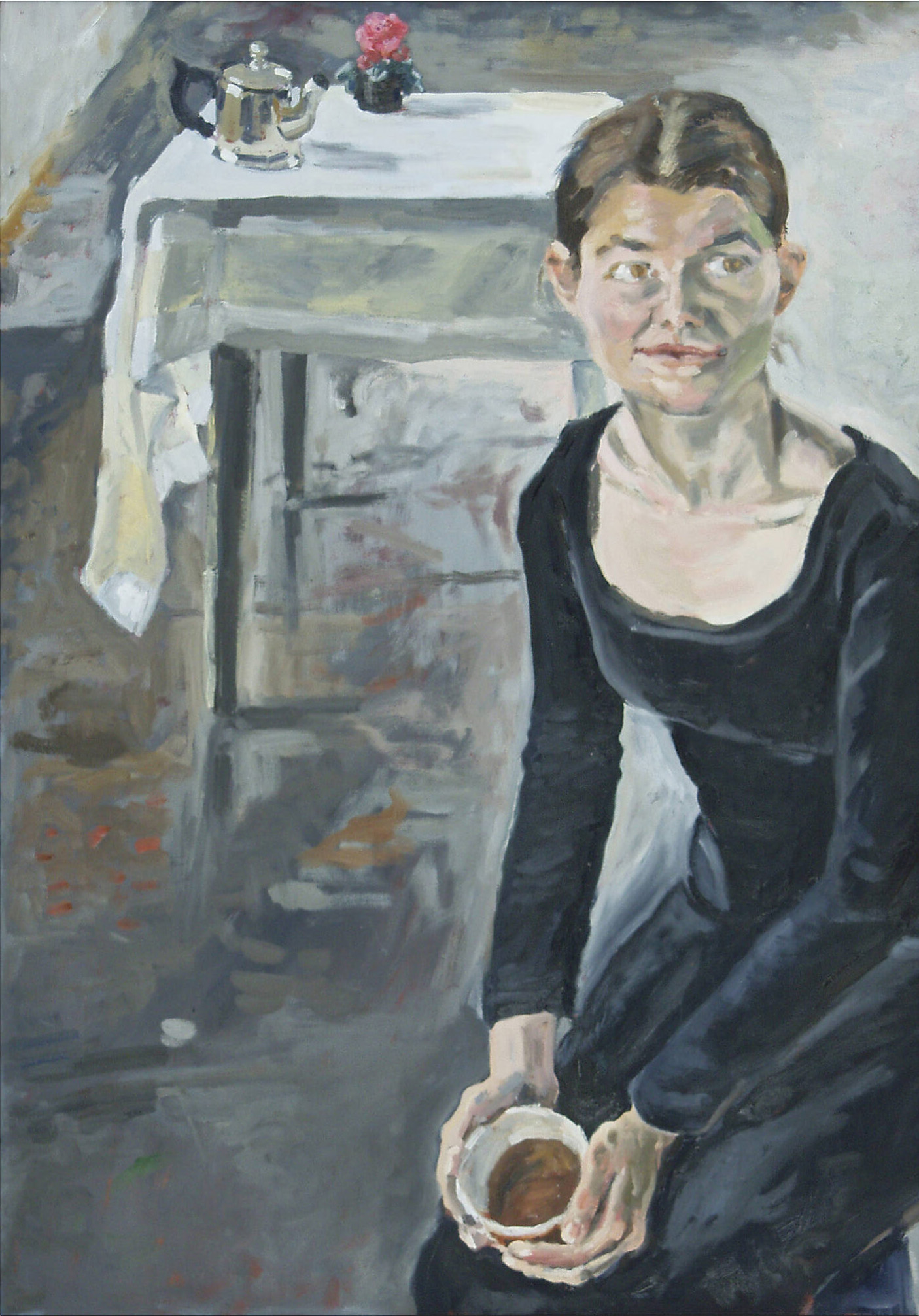 Helen im Atelier, 80x60, 2002